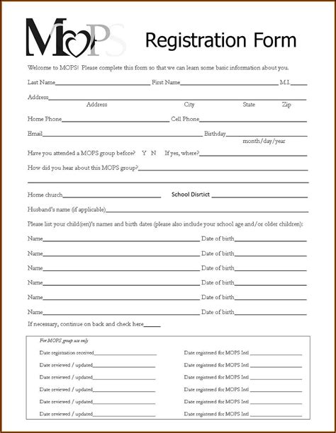 Download Registration Forms .